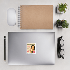 Biocompatible Babe Kiss-Cut Sticker
